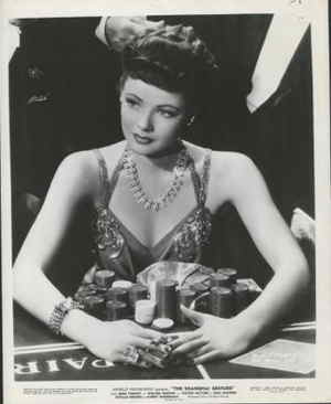 Gene Tierney Holding All The Chips